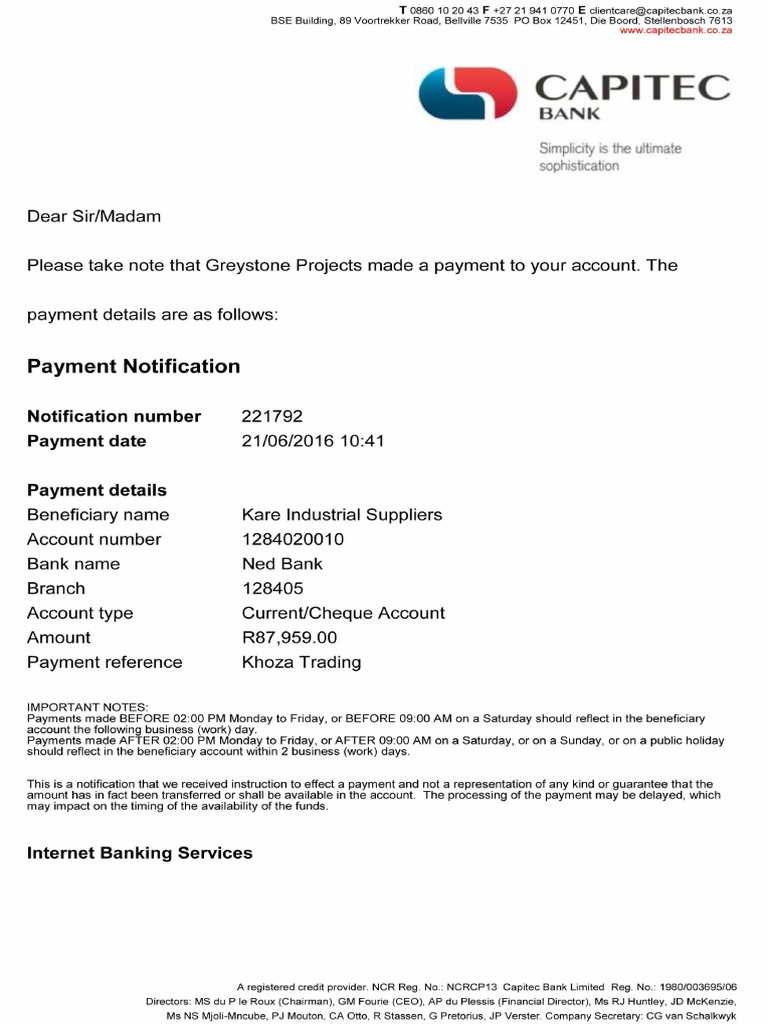 Capitec 3 | PDF