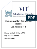 Communication Engineering Lab Exp-1