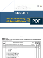 English Grades 1 10 MELCs With Suggested Radio and TV Platforms