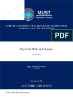 Mirpur University of Science and Technology: Deparment Software Engineering