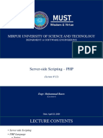 Mirpur University of Science and Technology: Deparment Software Engineering