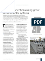 Precast Connections Using Grout Sleeve Coupler Systems - Concrete Article February 2018