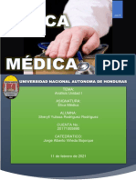 Analisis Etica Medica Unidad I