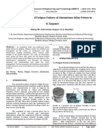 Analytical Study of Fatigue Failure of Aluminium Alloy Piston in IC Engines