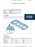 Caracteristiques-Joint de Culasse