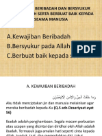 Beribadah, Bersyukur, Dan Berbuat Baik