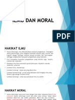 Ilmu Dan Moral