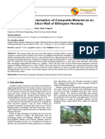 Mechanical Characterization of Composite Material As An Alternative For Partition Wall of Ethiopian Housing