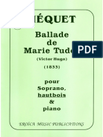 Ballade de Marie Tudor - Héquet (Sop-Ob-P)