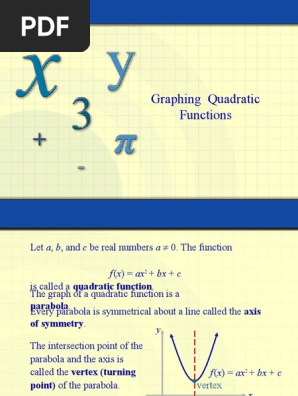 Graph And Vertex Quadratic Equation Discrete Mathematics