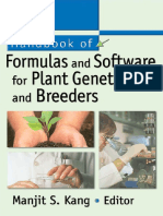 Handbook of Formulas and Software for Plant Geneticists and Breeders