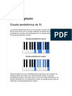 Escala Pentatonica de B