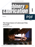 The Importance of Lubricant Film Strength