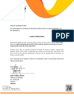 Carta de Referencia Comercial