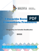 Programa de Estudios Dosificados 2021