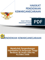 Hakikat Pendidikan Kewarganegaraan