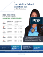 Davao Medical School Fees Structure 1976 Philippines