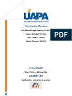 Trabajo de Equipo #2 Clasificación de Puestos