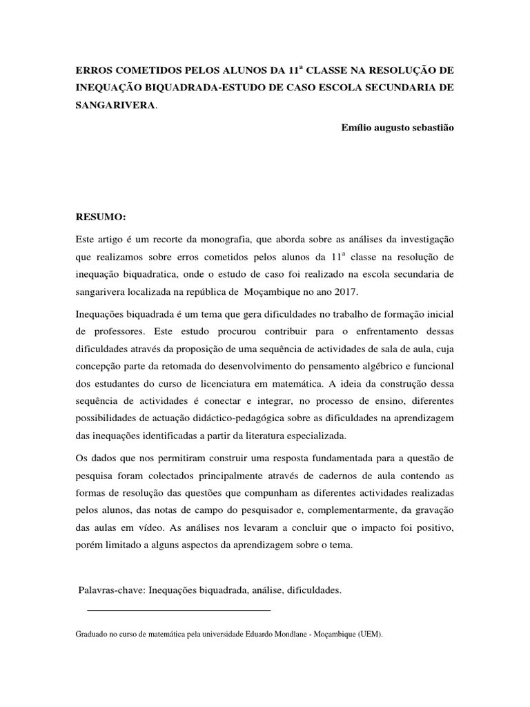 Inequações de 1° Grau - Me Salva! Resumos e Apostilas