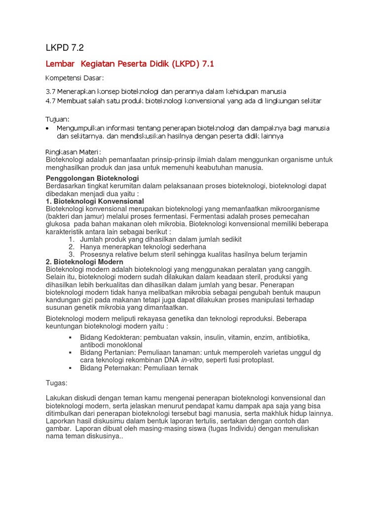 LKPD Ipa | PDF | Kesehatan Holistik | Sains & Matematika