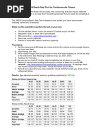 YMCA Bench Step Test For Cardiovascular Fitness