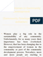 Roles of Women in Community Development (Community Development Org Anization)