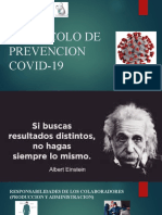 PROTOCOLO DE PREVENCION COVID-19