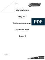 Business Management Paper 2 SL Markscheme