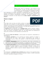 Cómo Redactar Correctamente Un Informe