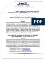 LGPD e Tecnologia da Informação: Revisão Sistemática