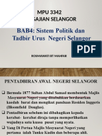 BAB4 Sistem Politik Dan Tadbir Urus Selangor