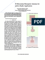 Modified UWB Microstrip Monopole Antenna For Cognitive Radio Application