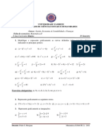 Ficha de Exercícios Curvas de 2 Ordem-Matematica - II - Diurno-2021