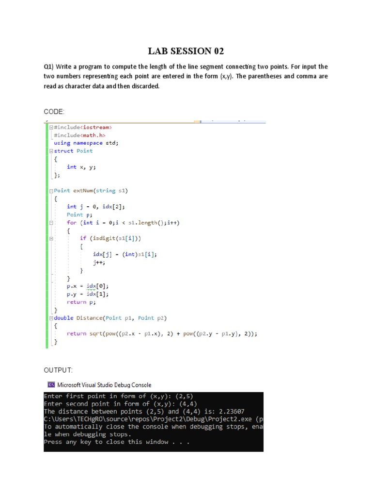 Lab Session 2 | PDF