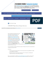 CAESAR II Pipe Stress Analysis Services