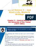 Social Science 3 - Jose Rizal's Life, Works & Writings
