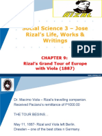 Social Science 3 - Jose Rizal's Life, Works & Writings: Rizal's Grand Tour of Europe With Viola (1887)