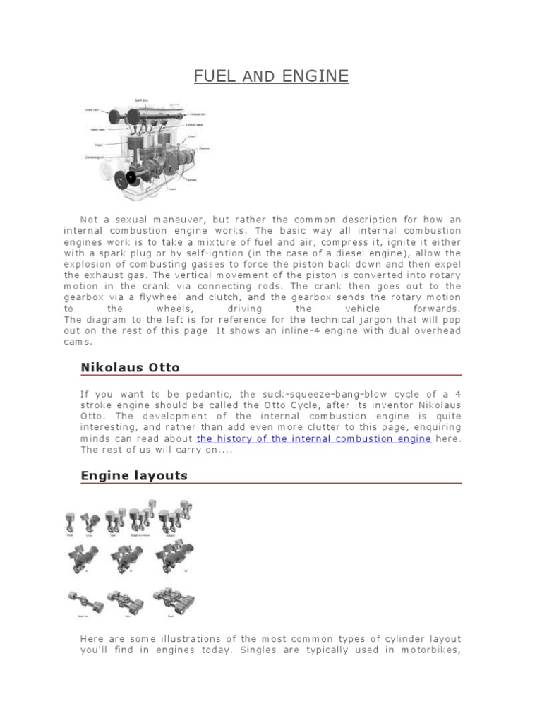Fuel and Engine | PDF | Diesel Engine | Ignition System