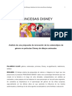Análisis de los estereotipos de género en las Princesas Disney