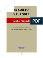 El Sujeto y El Poder - Foucault, M.