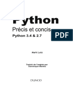 Lutz - Python précis et concis (Dunod, 2017)