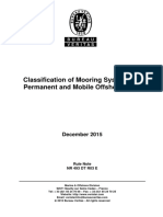 BV NR 493 Classification of Mooring Systems for Permanent and MOU