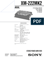 Service Manual: XM-222MK2