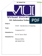 B.S. Information Technology: CS101 - Introduction To Computing