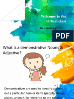 Demonstrative Nouns & Adjective