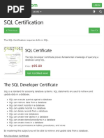 SQL Certification