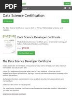 DATA SCIENCE Certification