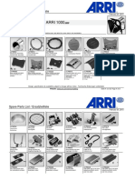 ARRI 1000 Plus - Service Parts - 2015