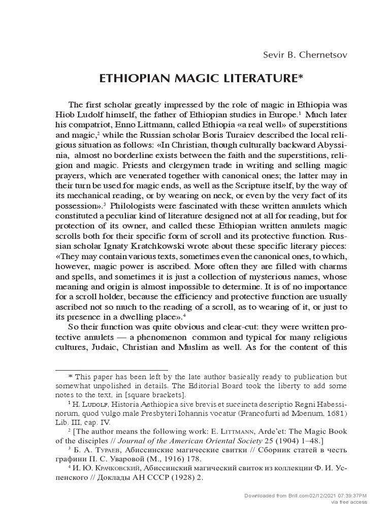Ethiopian Magic Scrolls and Literature | PDF | Amulet | Demons