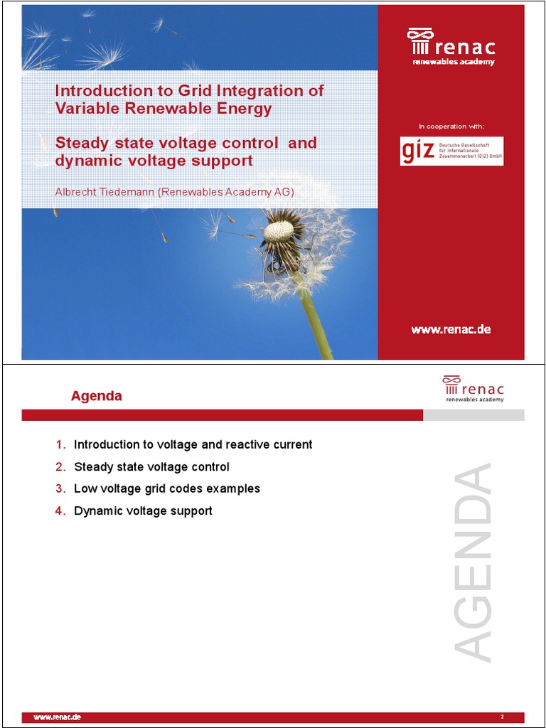 Grid Integration of Renewable Energy | PDF | Electrical Grid | Ac Power